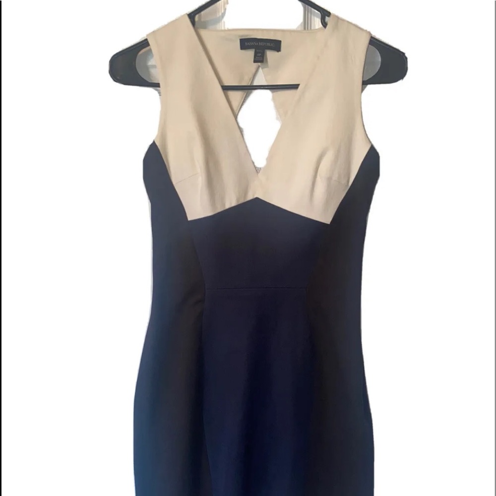Banana Republic Multi-Colored Dress 0 Petite